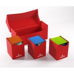 Gamegenic - Triplo Porta Mazzo XL - 300+ Carte - Red
